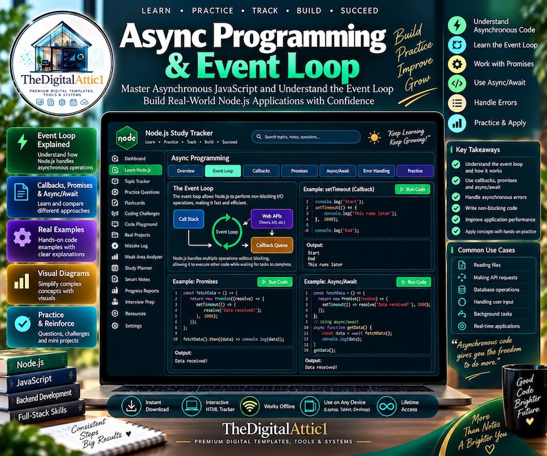 Node.js Cheat Sheets + Interactive Backend Practice Tracker image 6