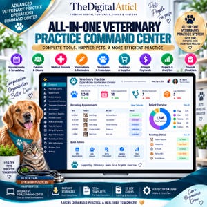 Advanced Veterinary Practice Command Center | Scheduling Inventory Billing KPI Dashboard image 17