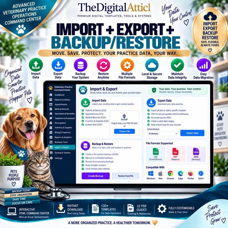Advanced Veterinary Practice Command Center | Scheduling Inventory Billing KPI Dashboard image 15