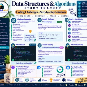 Data Structures & Algorithms Cheat Sheets + Coding Tracker imagen 15