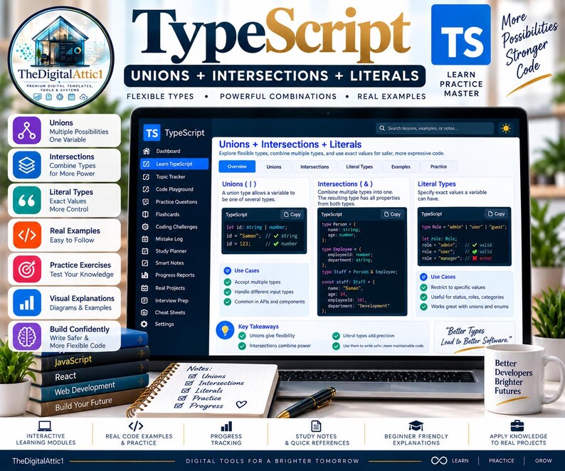 TypeScript Cheat Sheets + Interactive Practice Tracker image 6
