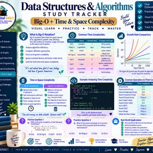 Data Structures & Algorithms Cheat Sheets + Coding Tracker imagen 12
