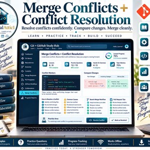 Git + GitHub Cheat Sheets + Interactive Version Control Tracker image 7