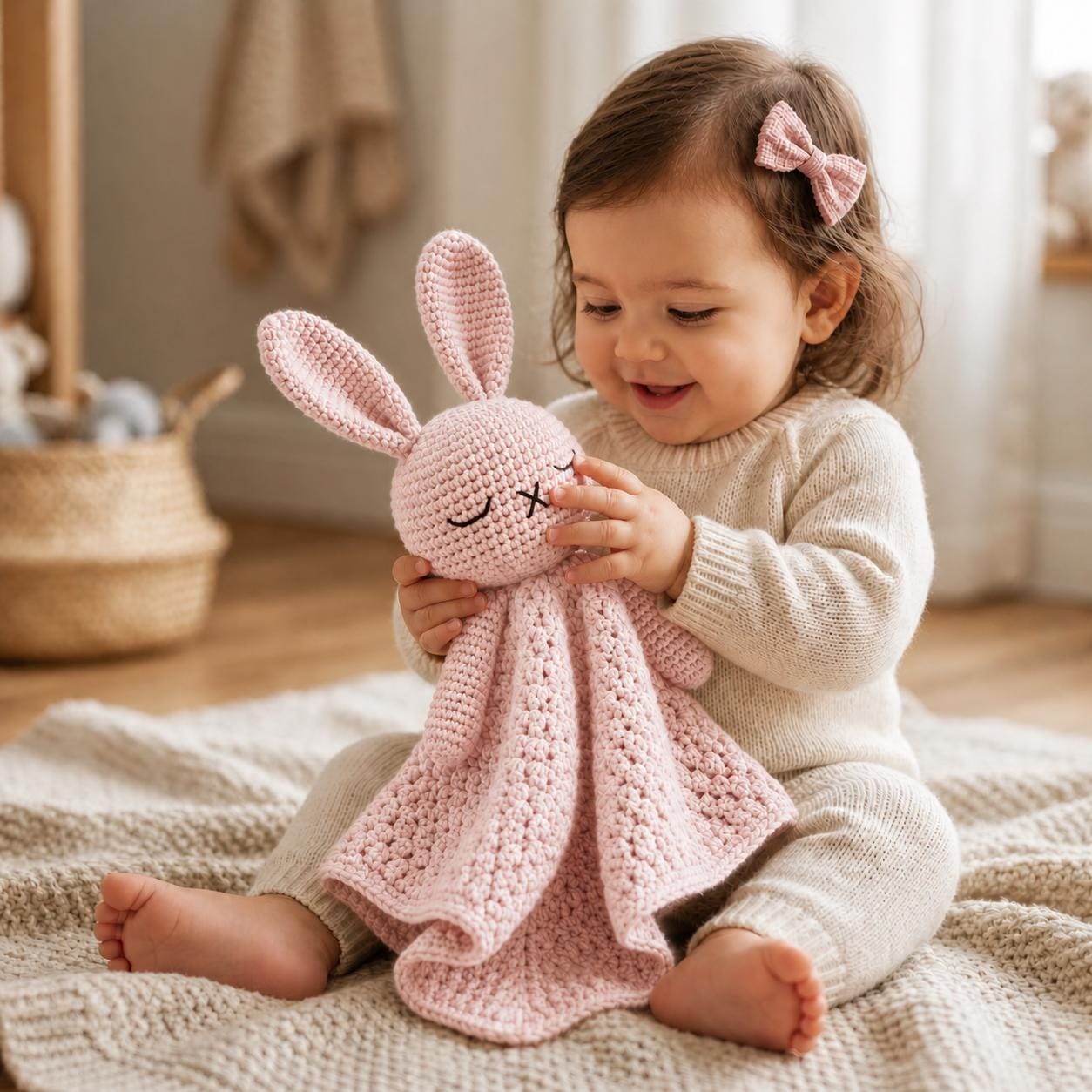 40 Bunny Lovey Crochet Patterns for Sweet Baby Gifts and Nursery Keepsakes 22 Infant Bunny Lovey Crochet