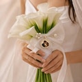 Personalized Photo Brooch, Wedding Bouquet Memorial Charm, Custom Picture Pin, 1-3 Photo Keepsake
