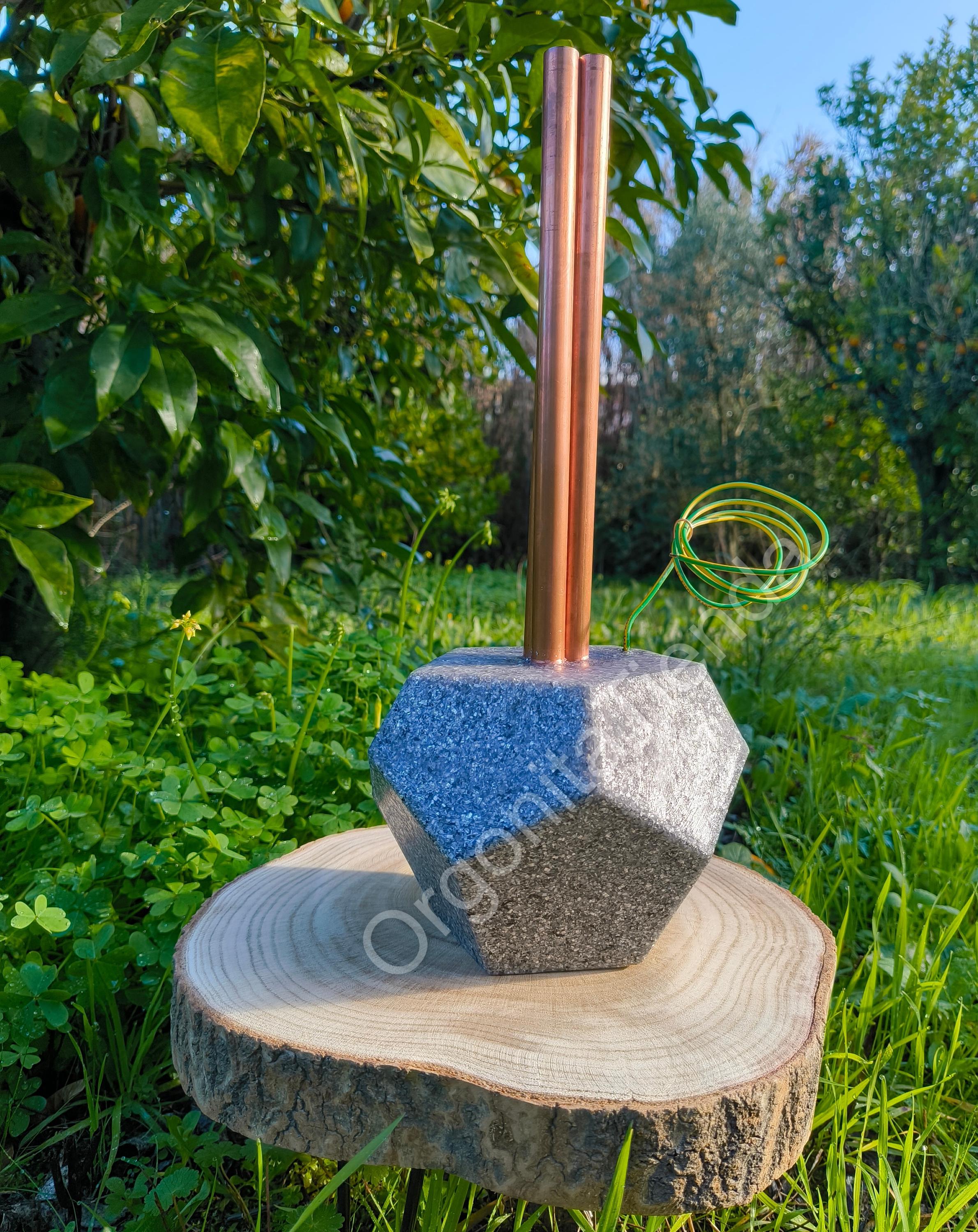 6 Authentic Black Orgone Tower Busters - Anti-EMF Chembuster Orgone Sculpture Set