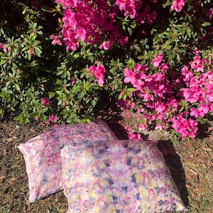 Set of 2 Plant Dyed Silk Pillowcase, Mulberry Silk, Naturally Dyed Pillows