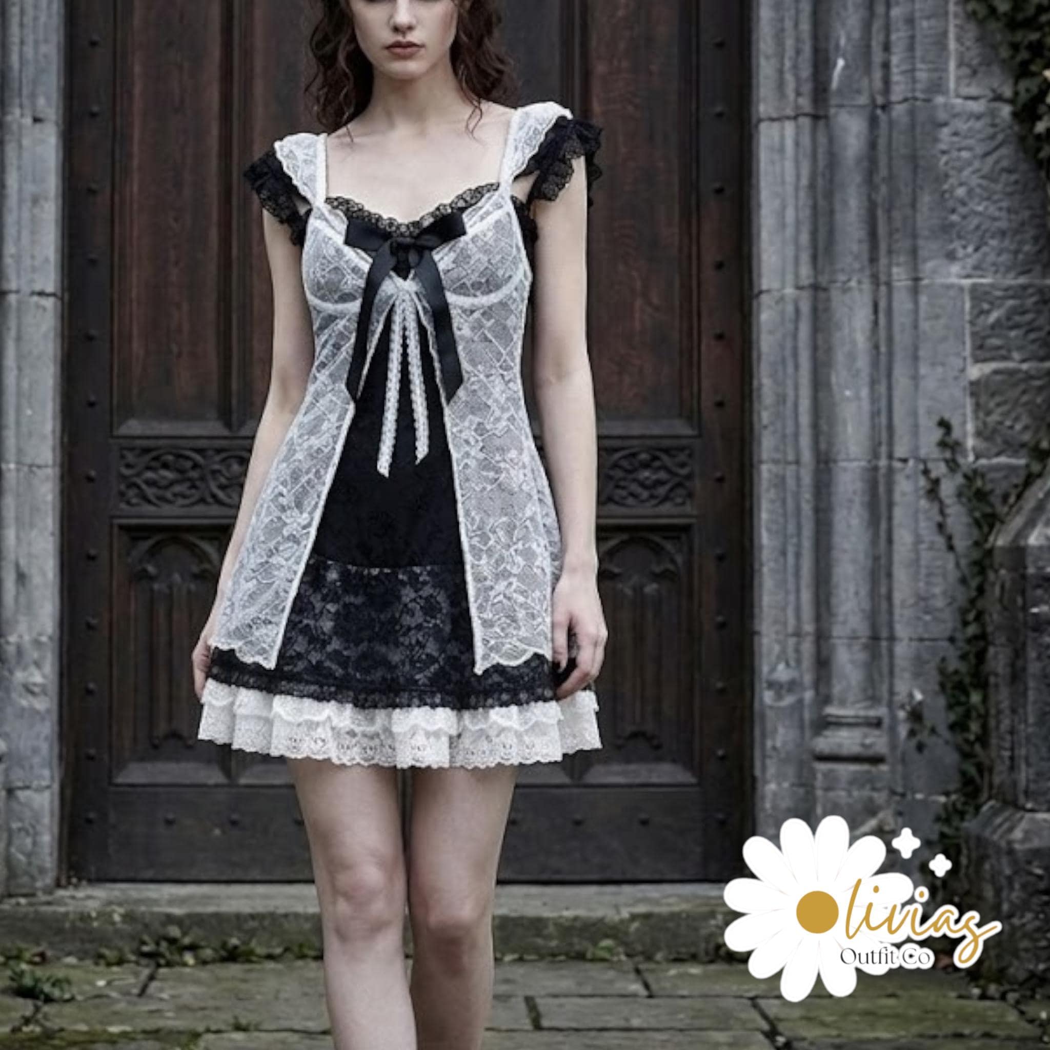 chinese dress ladies Elegant Japanese Victorian Swan Dance Lolita Dress – Kawaii Stop main image 1