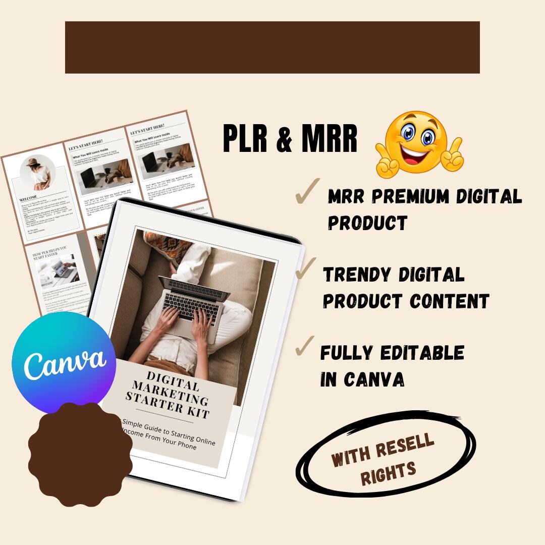 Digital Marketing Starter Kit | PLR & MRR, Resell Rights (PDF Guide ...