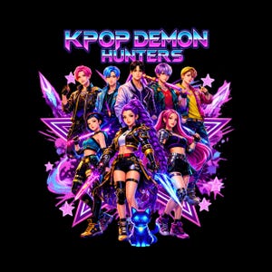 Huntrix Kpop Demon Hunters PNG, Girl Dinner Png, Saja Boys Girls Bands, Kpop png Huntrix png, Kpop Idol Group Shirt design, Digital Download