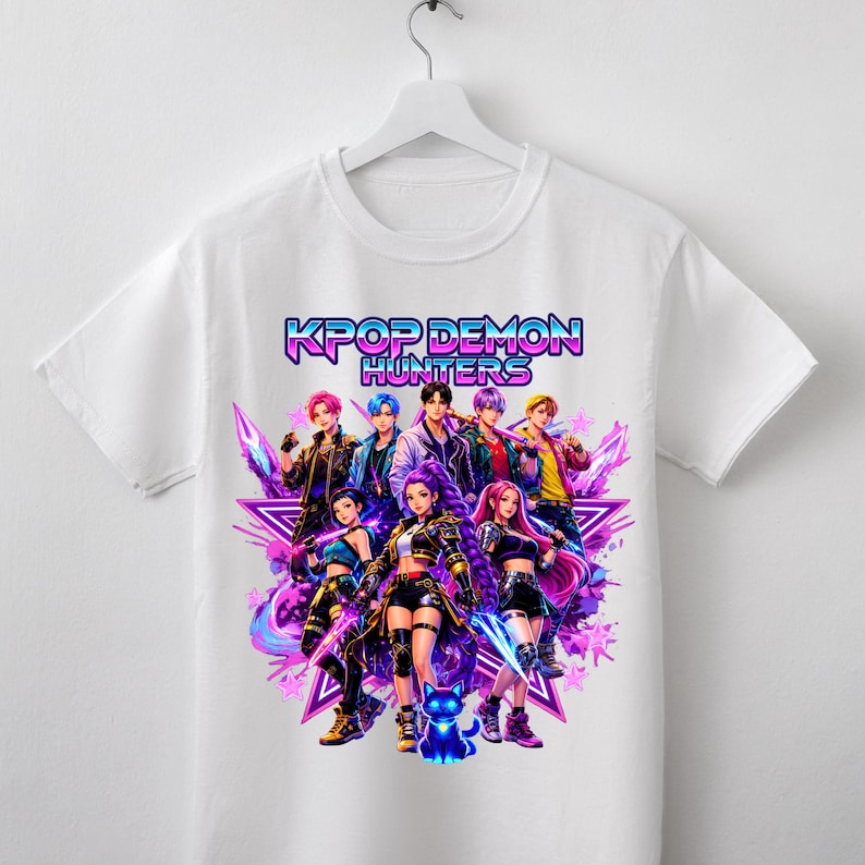 Huntrix Kpop Demon Hunters PNG, Girl Dinner Png, Saja Boys Girls Bands, Kpop png Huntrix png, Kpop Idol Group Shirt design, Digital Download image 14