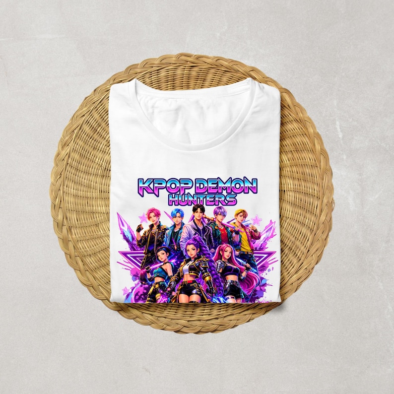 Huntrix Kpop Demon Hunters PNG, Girl Dinner Png, Saja Boys Girls Bands, Kpop png Huntrix png, Kpop Idol Group Shirt design, Digital Download image 15
