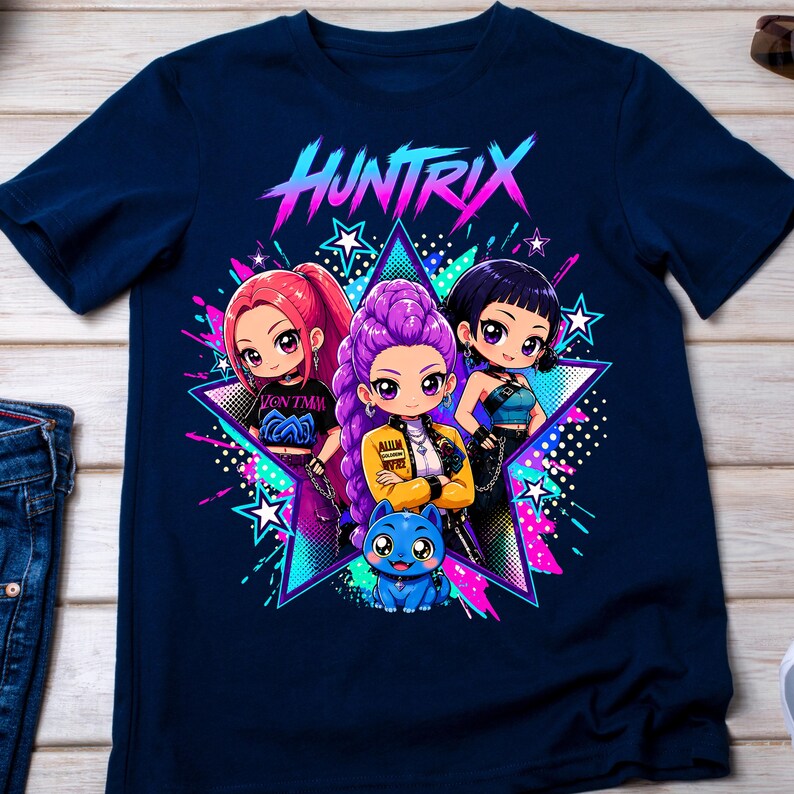Buy Huntrix Kpop Demon Hunters PNG, Saja Girls Anime Fan Art PNG, Kpop ...