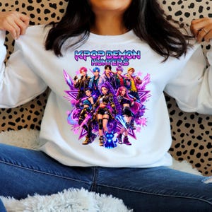 Huntrix Kpop Demon Hunters PNG, Girl Dinner Png, Saja Boys Girls Bands, Kpop png Huntrix png, Kpop Idol Group Shirt design, Digital Download image 6