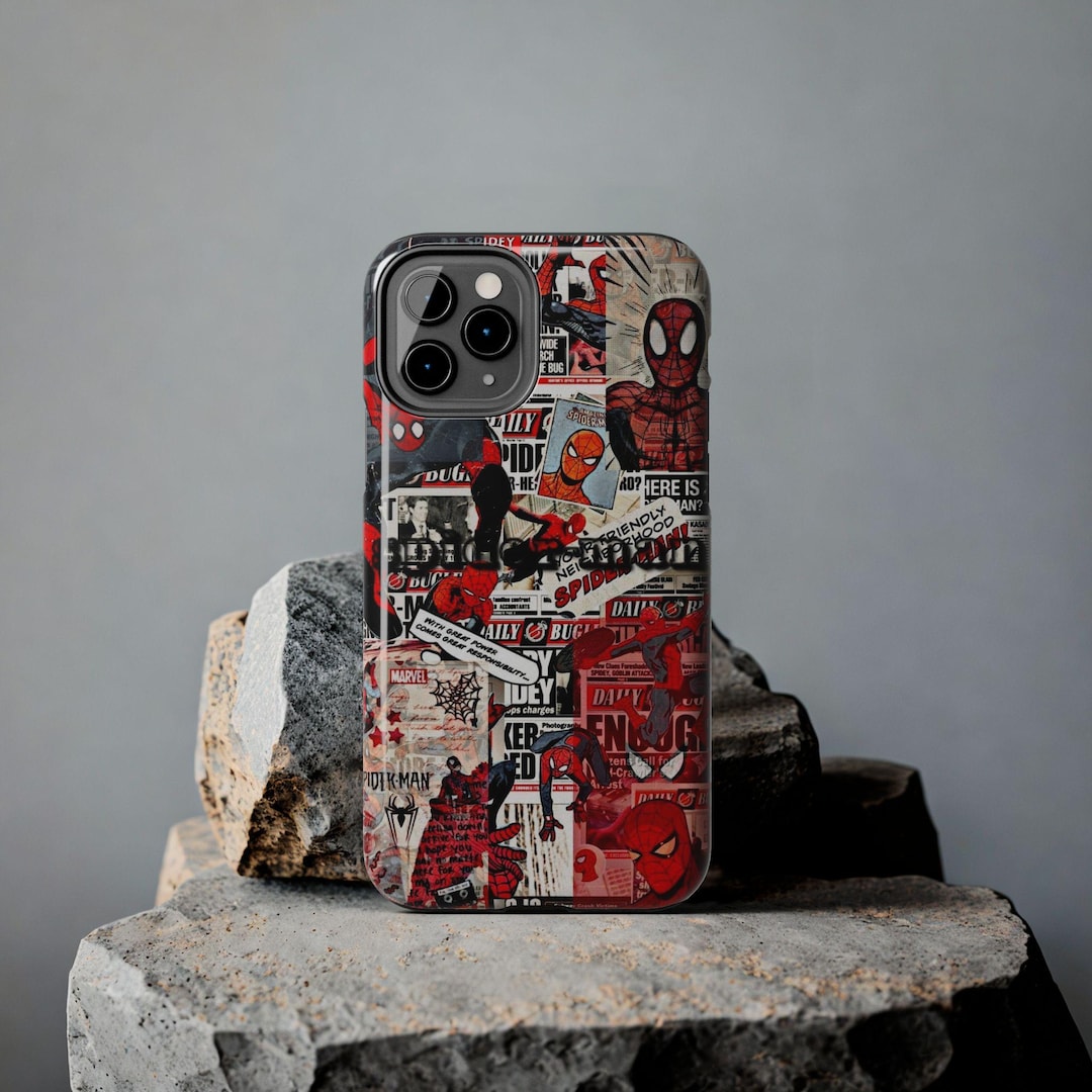 Spider-man Collage Phone Case | Tough Phone Cases - Etsy