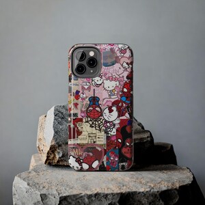 Hello Kitty x Spider-Man Collage Phone Case | Impact-Resistant image 7