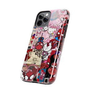 Hello Kitty x Spider-Man Collage Phone Case | Impact-Resistant image 5