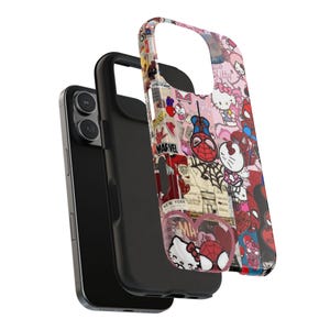 Hello Kitty x Spider-Man Collage Phone Case | Impact-Resistant image 10
