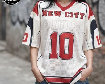 T-shirt con numero / Maglia sportiva a maniche larghe / Per tutti i giorni / Stile street Y2K