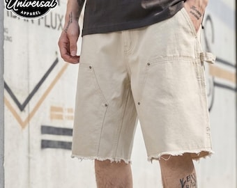Ausgewaschene Jeans-Shorts | Lässige lockere kurze Hose | Alltagskleidung | Y2K Streetwear-Stil