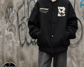 Giacca stile college da baseball / Cappotto unisex stile streetwear / Capospalla / Stile casual per coppie