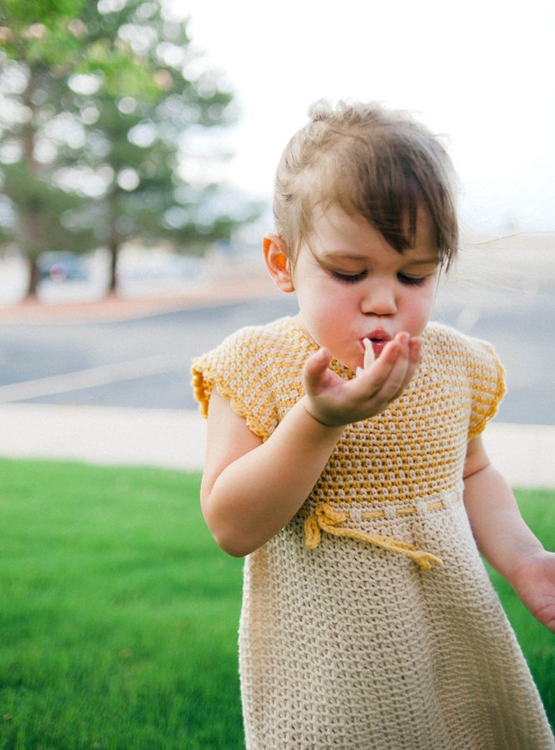 Crochet Pinafore Dress Pattern No. 14 image 3