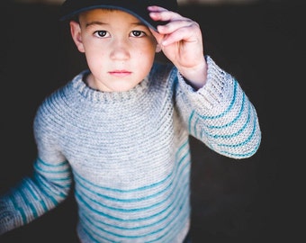 Boys Striped Pullover Crochet Pattern No. 11