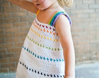 Rainbow Crochet Dress Pattern No. 8