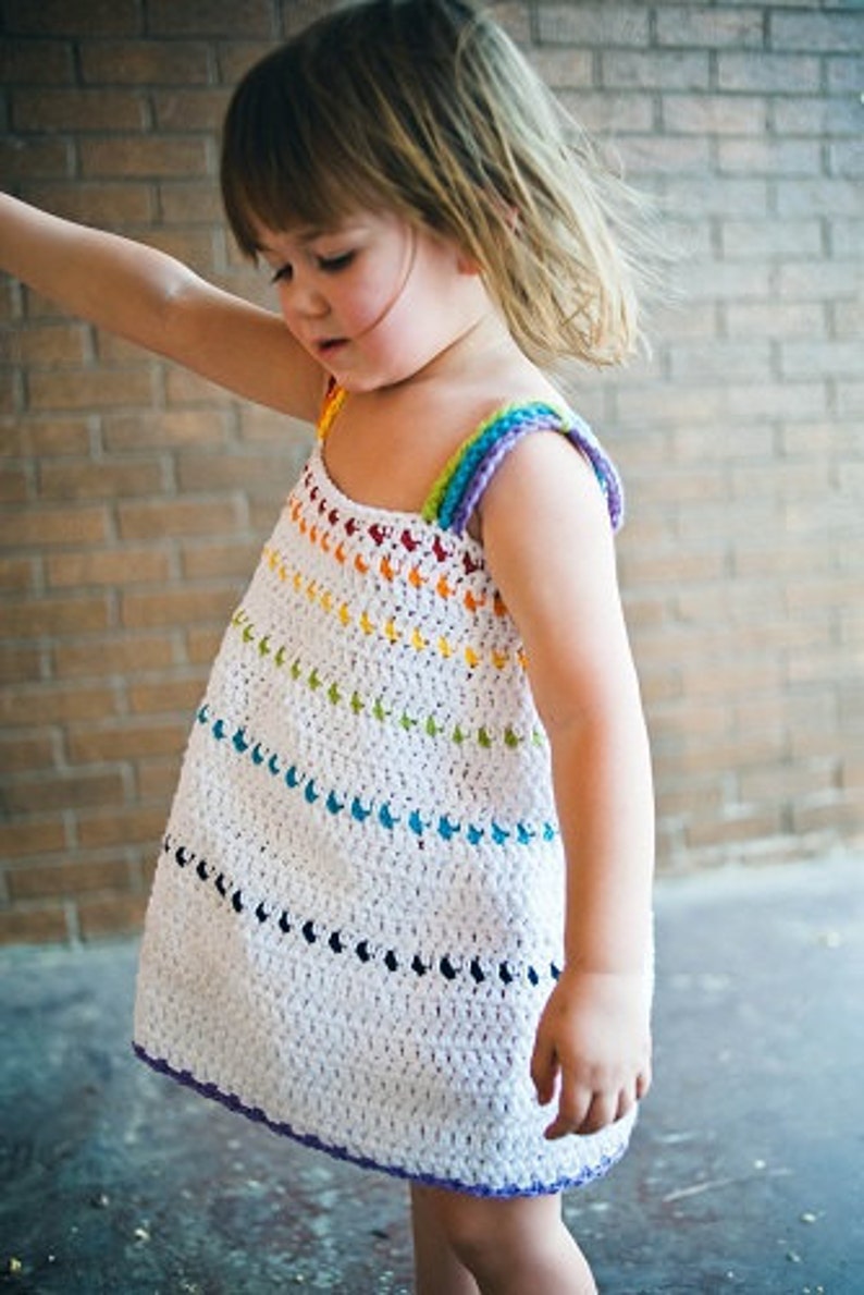 Toddler Crochet Dress Pattern No. 8 image 1