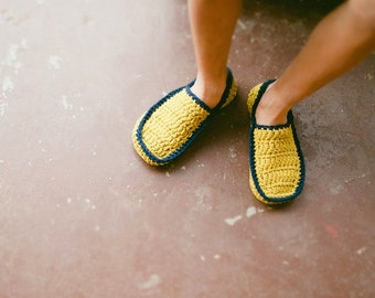Patrón de crochet para pantuflas de casa para hombre y mujer en 5 tallas nº 5