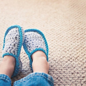 Kids House Slippers Crochet Pattern  No. 3