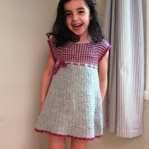 Crochet Pinafore Dress Pattern No. 14 image 4