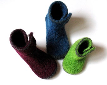 Felted Kids Slipper Crochet Pattern 10