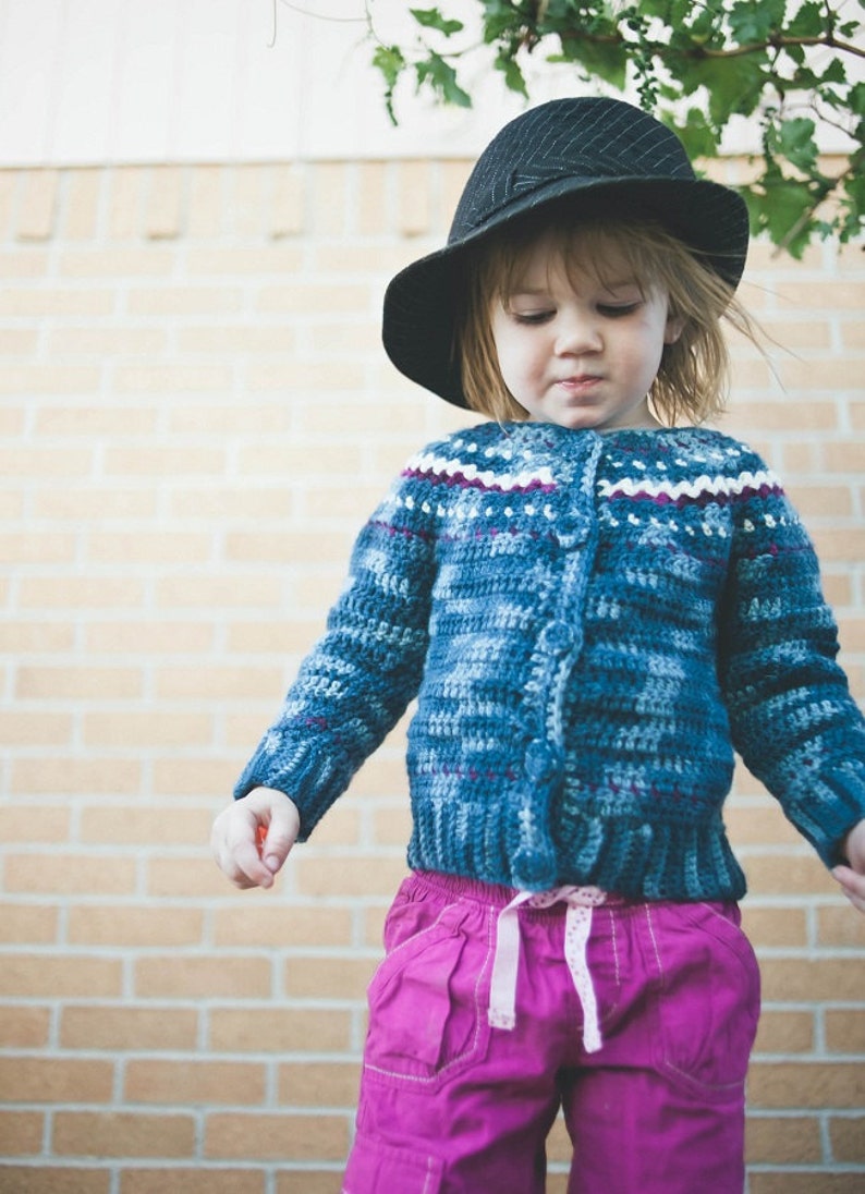 Boy Fair Isle Style Crochet Sweater Pattern No. 9 Etsy