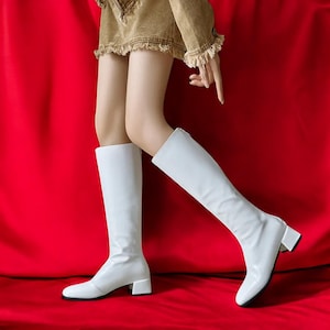 Y2k Square Toe Boots - Etsy