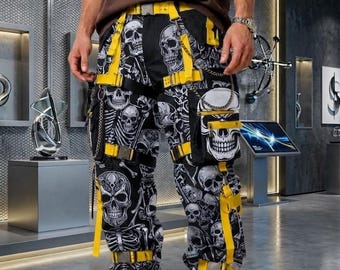 Skull Strap Techwear Cargo Pants