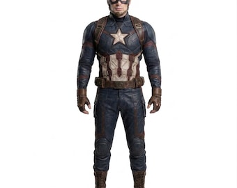 Patriotic Super Soldier Costume – Hero Tactical Suit Cosplay Outfit for Halloween & Comic Con