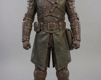 Men’s Hooded Medieval Warrior Armor Costume – Fantasy Ranger Leather Outfit for Cosplay & Halloween