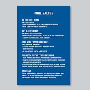 Company Sign, Corporate Mission Statement, Business Mission Statement, Core Values, Company Vision, Business Design, Office Sign