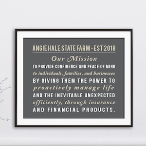 Mission Statement, Corporate Mission Statement, Company Vision, Business Design, Office Sign