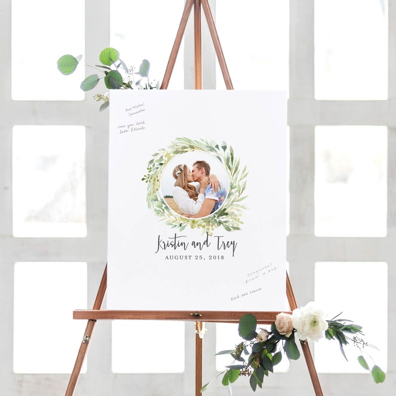 Boho Wedding Guest Book Alternative Custom Photo Wedding Etsy