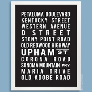 Custom Subway Art Print Personalized Subway Sign Street Names Favorite Cities Anniversary Gift Home Decor