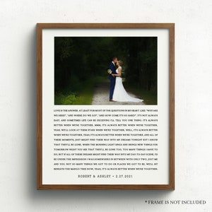 Wedding Song Lyric Wall Art, Regalo De Aniversario Personalizado, Primera Letra De Baile, Regalo Para Marido Esposa, Regalo De Aniversario De Papel, Decoración De Dormitorio