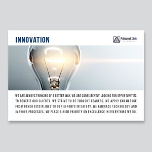 Business Mission Statement, Company Sign, Company Vision, Company Values, Core Values, Add Company Logo or Photo, Office Sign