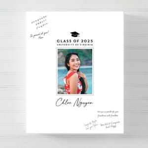 Graduation Guest Book Alternative Class of 2025, Personalized Graduation Party Guestbook Sign, High School Graduate, College Grad