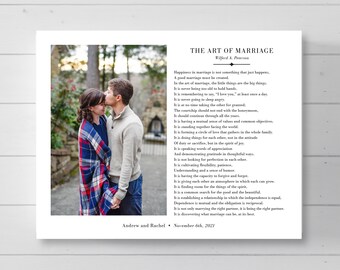 The Art of Marriage Canvas Gift, Photo Gift for Couple, Marriage Gift, Anniversary Gift, Wedding Gift , Bedroom Decor