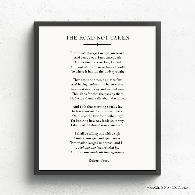 the poem the road not taken the poem the road not taken