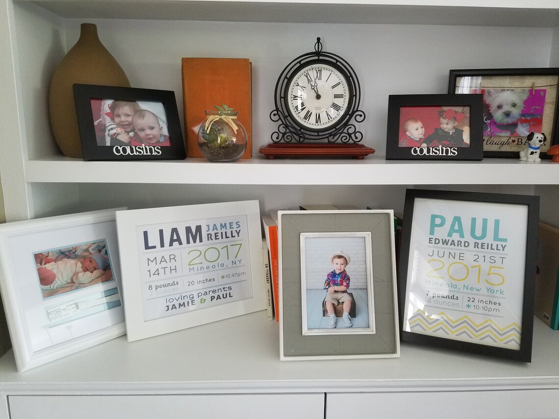 Personalized Baby Gift Birth Announcement Wall Art Baby Etsy