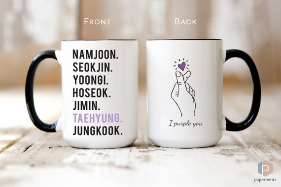 BTS Mug, I Purple You Mug, Bts Bias Mug, Bts Army, BTS Gift, Bts Merch, Bts  Gifts, BTS Fanchant, Bts Stan, Kpop Mug, Borahae 