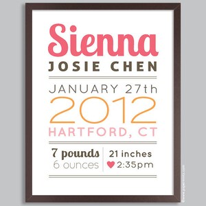 Birth Announcement Wall Art Print, Baby Boy Gift, Birth Stats, Baby Boy Nursery, Baby Decor, navy image 4